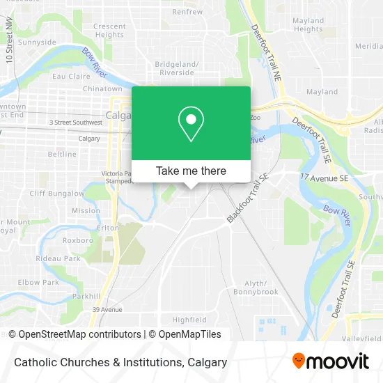 Catholic Churches & Institutions map