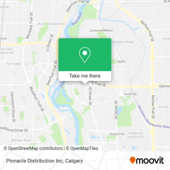 Pinnacle Distribution Inc map