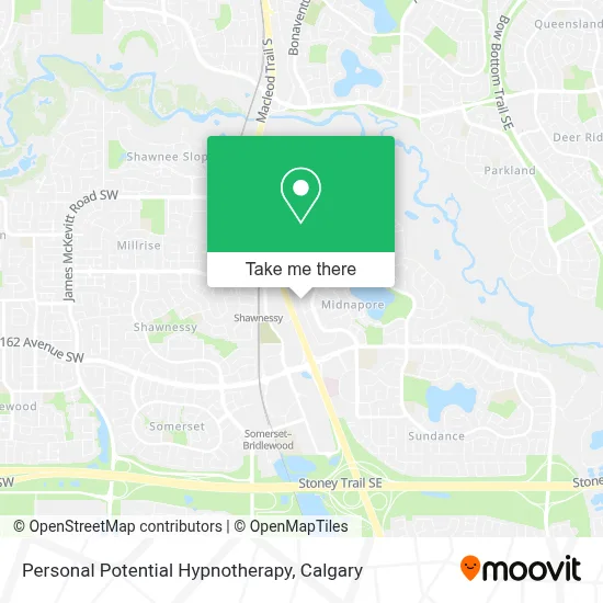 Personal Potential Hypnotherapy map