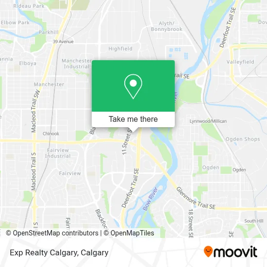 Exp Realty Calgary map