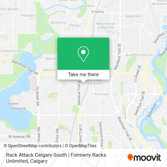 Rack Attack Calgary-South | Formerly Racks Unlimited map