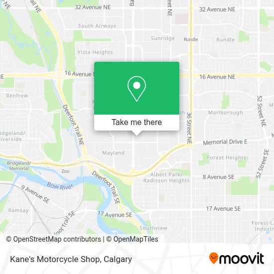 Kane's Motorcycle Shop map