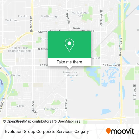 Evolution Group Corporate Services map