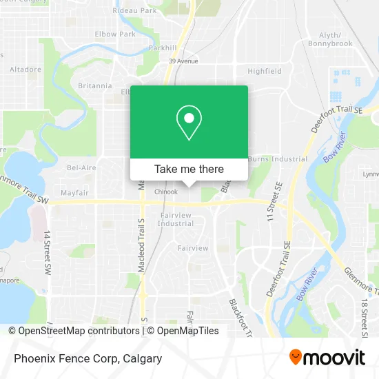 Phoenix Fence Corp map