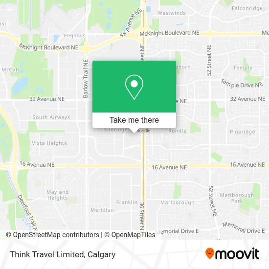 Think Travel Limited map