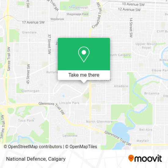 National Defence map