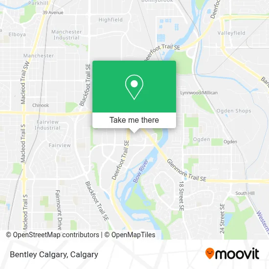Bentley Calgary map