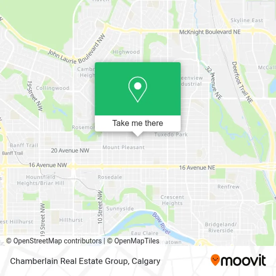 Chamberlain Real Estate Group map