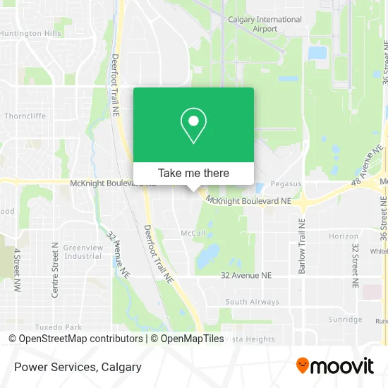 Power Services map
