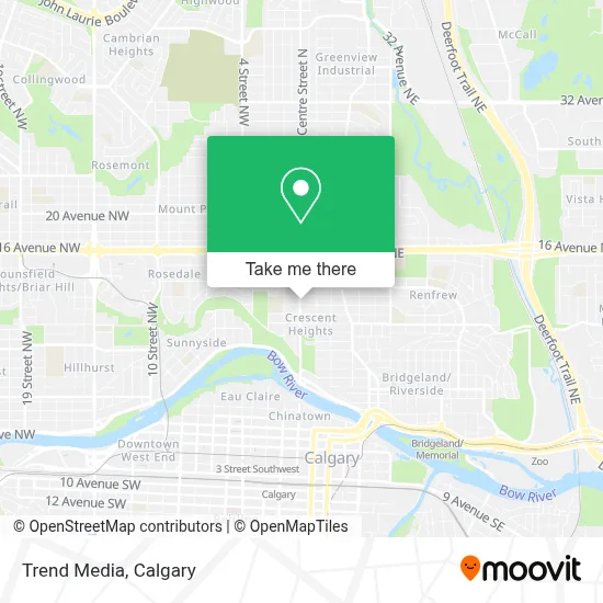 Trend Media map