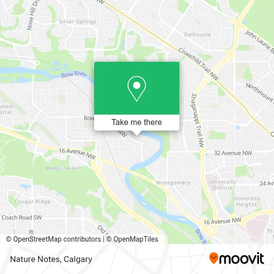 Nature Notes map