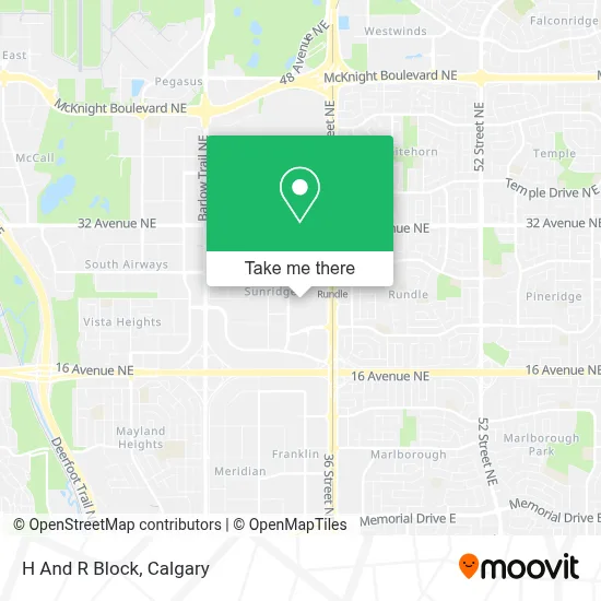 H And R Block map