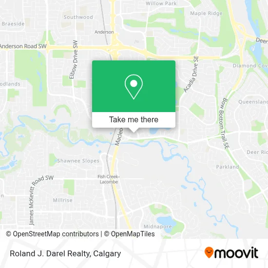 Roland J. Darel Realty map