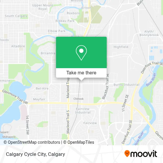 Calgary Cycle City map