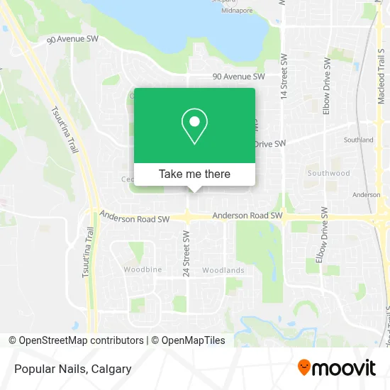 Popular Nails map