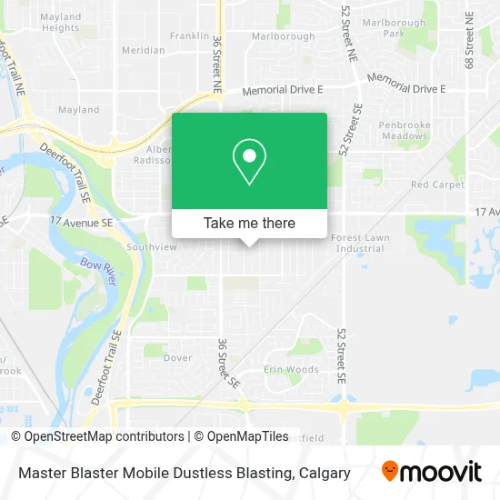 Master Blaster Mobile Dustless Blasting map
