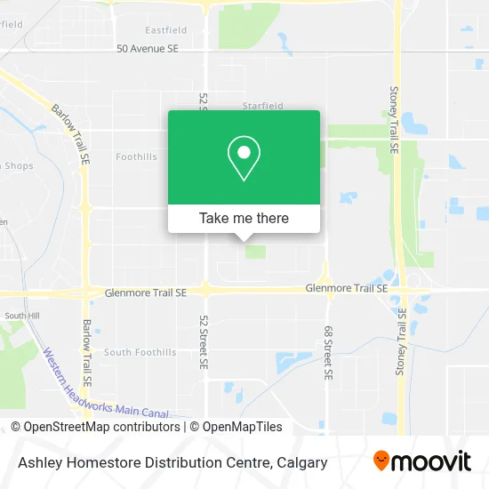 Ashley Homestore Distribution Centre map
