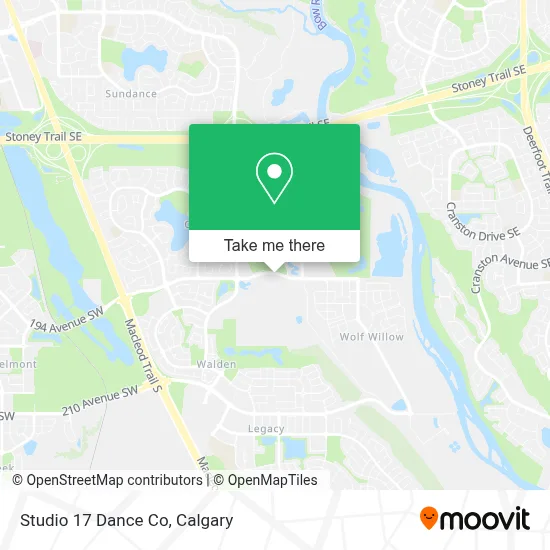 Studio 17 Dance Co map