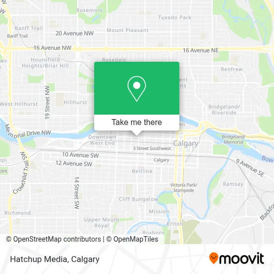 Hatchup Media map
