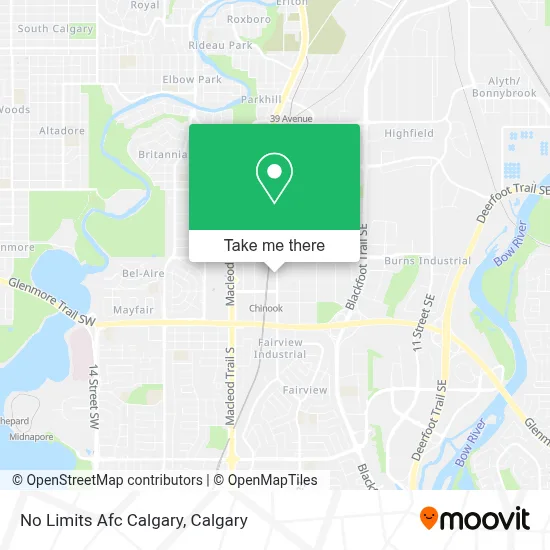 No Limits Afc Calgary map