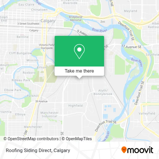 Roofing Siding Direct map