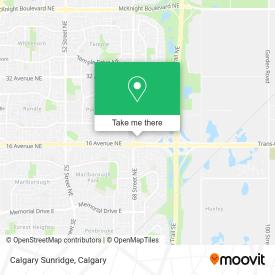 Calgary Sunridge map