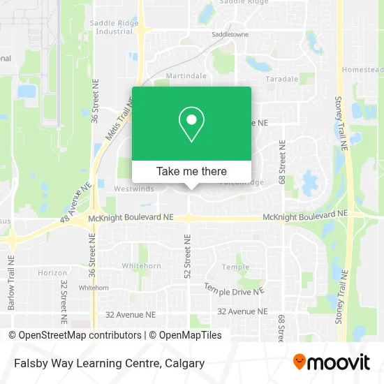 Falsby Way Learning Centre map