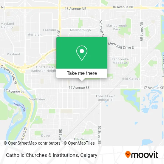 Catholic Churches & Institutions map