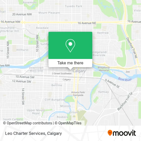 Leo Charter Services map