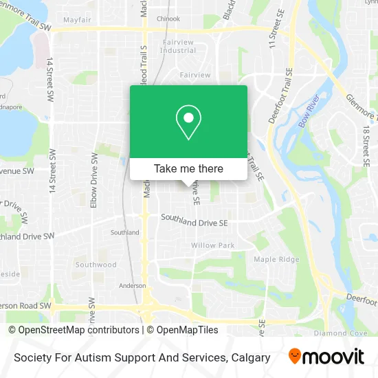 Society For Autism Support And Services map
