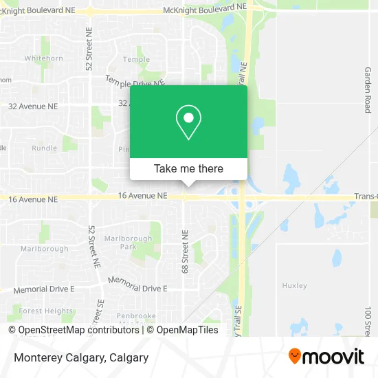 Monterey Calgary map