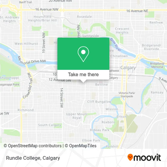 Rundle College map