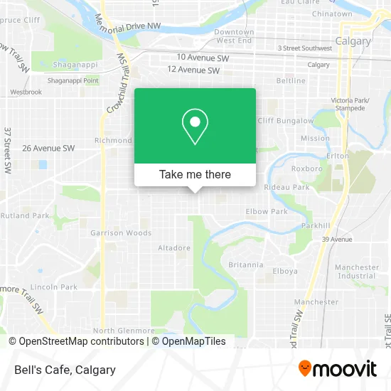 Bell's Cafe map