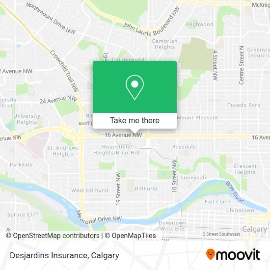 Desjardins Insurance map