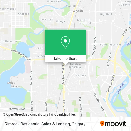 Rimrock Residential Sales & Leasing map