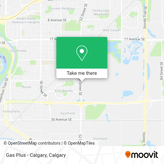 Gas Plus - Calgary map