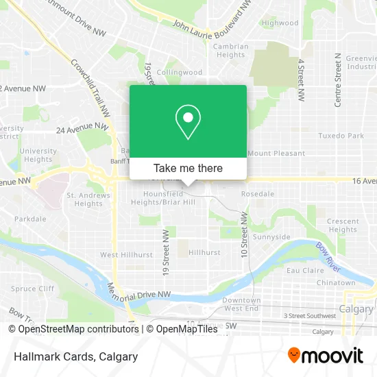 Hallmark Cards map