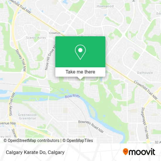 Calgary Karate Do map