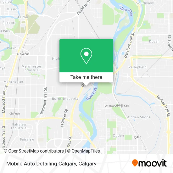 Mobile Auto Detailing Calgary map