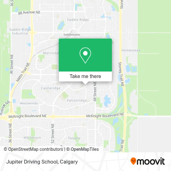 Jupiter Driving School map