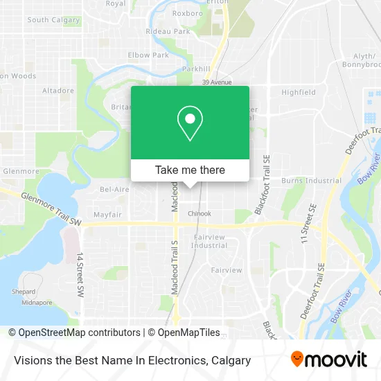Visions the Best Name In Electronics map