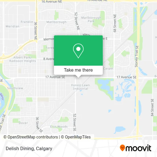 Delish Dining map