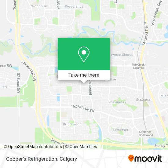 Cooper's Refrigeration map