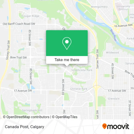 Canada Post map