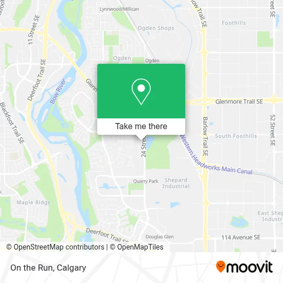 On the Run map