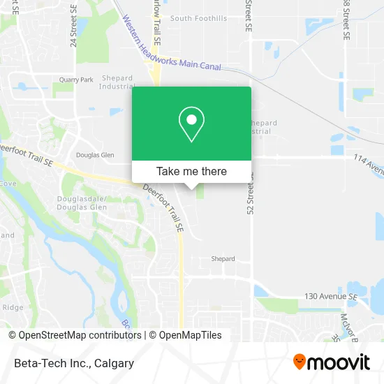 Beta-Tech Inc. map