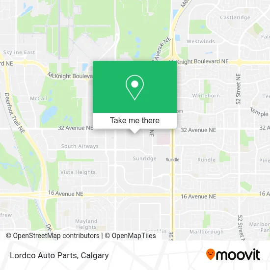 Lordco Auto Parts map