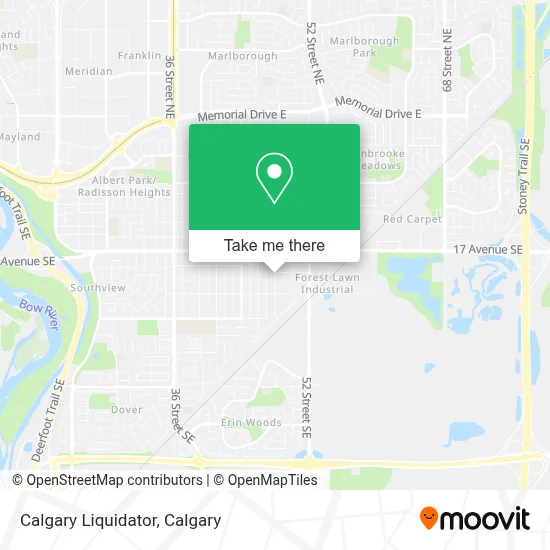 Calgary Liquidator map