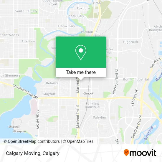Calgary Moving map