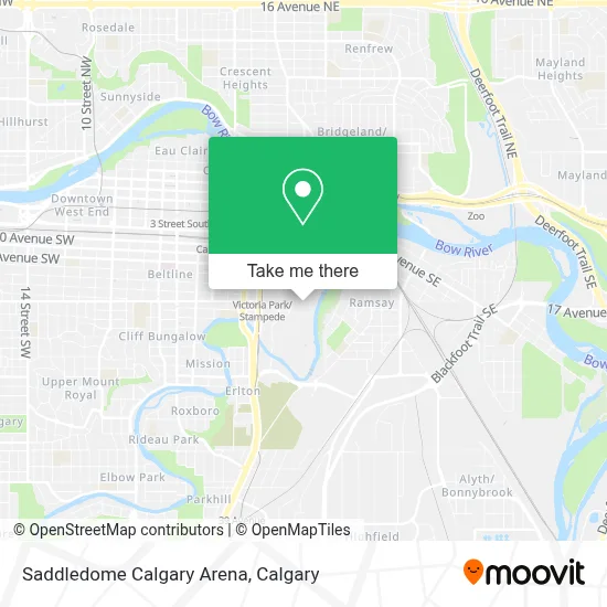 Saddledome Calgary Arena map